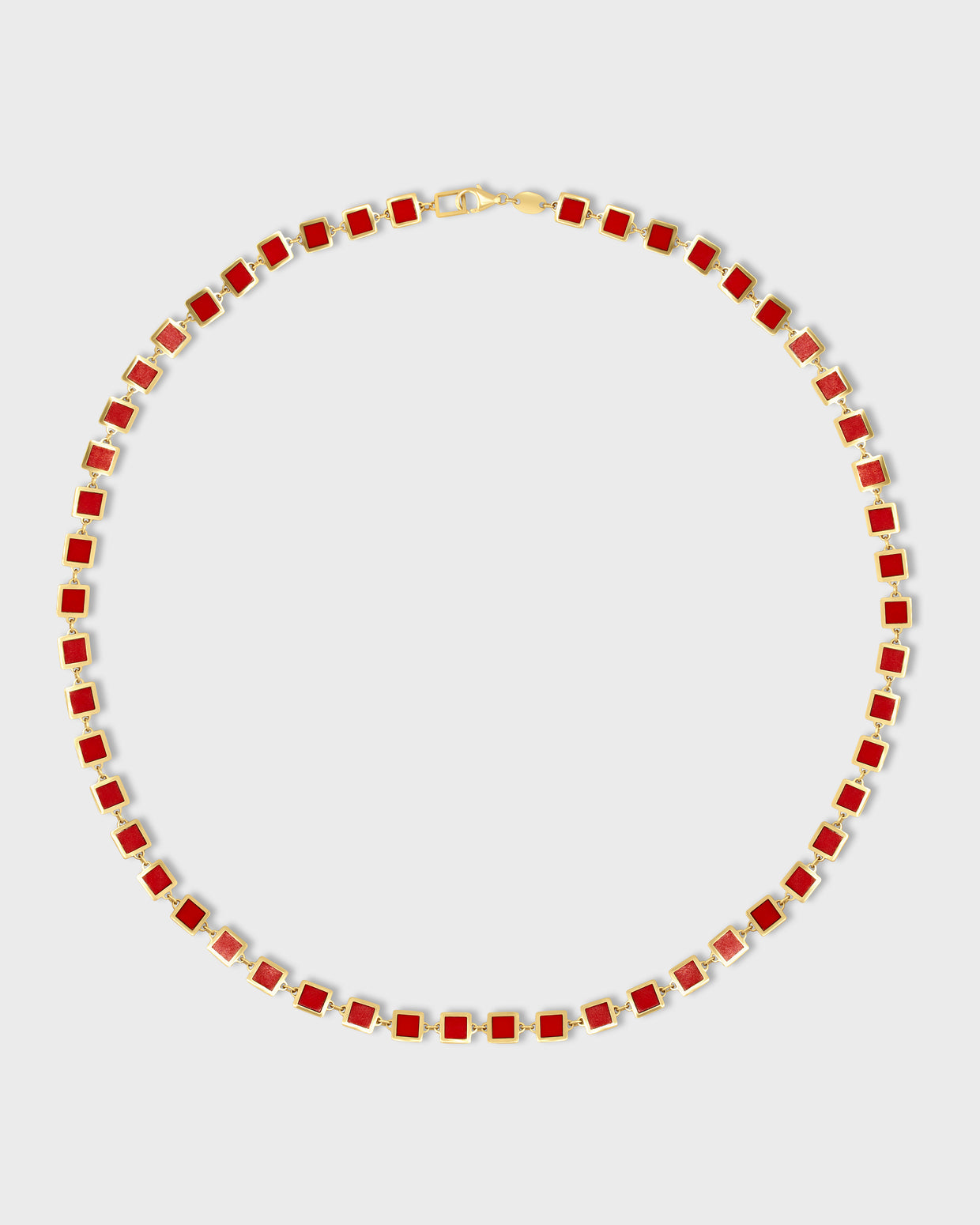 Marquet Coral Gold Box Necklace