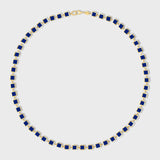 Marquet Lapis Gold Box Necklace