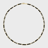 Marquet Onyx Gold Bar Necklace