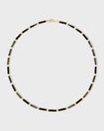 Marquet Onyx Gold Bar Necklace