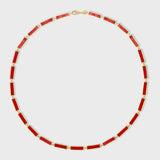 Marquet Coral Gold Bar Necklace