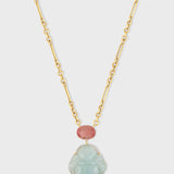 Happy Buddha Jumbo Tourmaline Jade Necklace