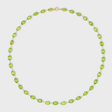 Chakra Peridot Oval Necklace