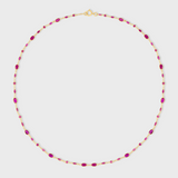 Chakra Ruby Marquee Necklace