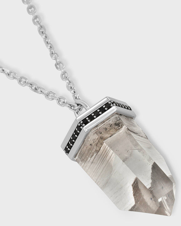Crystalline Jumbo Crystal Cap with Black Diamond Necklace