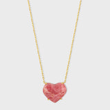 Love Rhodochrosite Heart Necklace