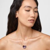 Love Tripache Amethyst Heart Necklace