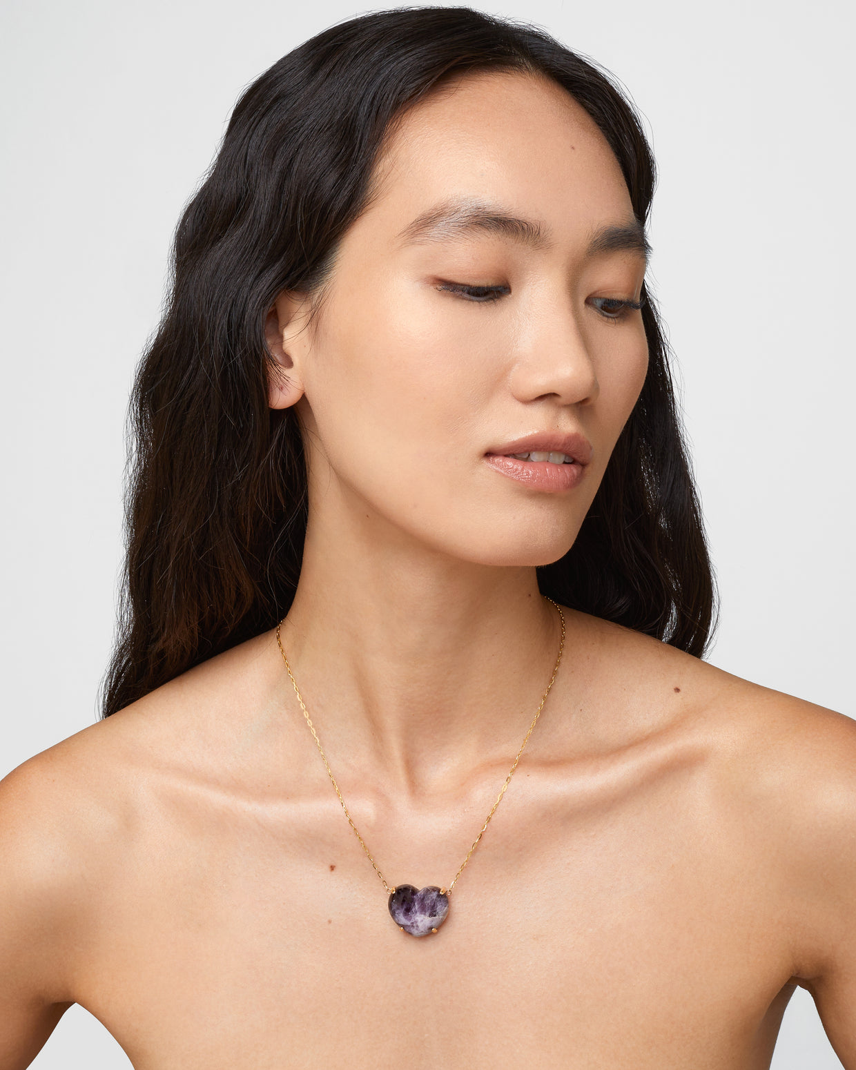 Love Tripache Amethyst Heart Necklace