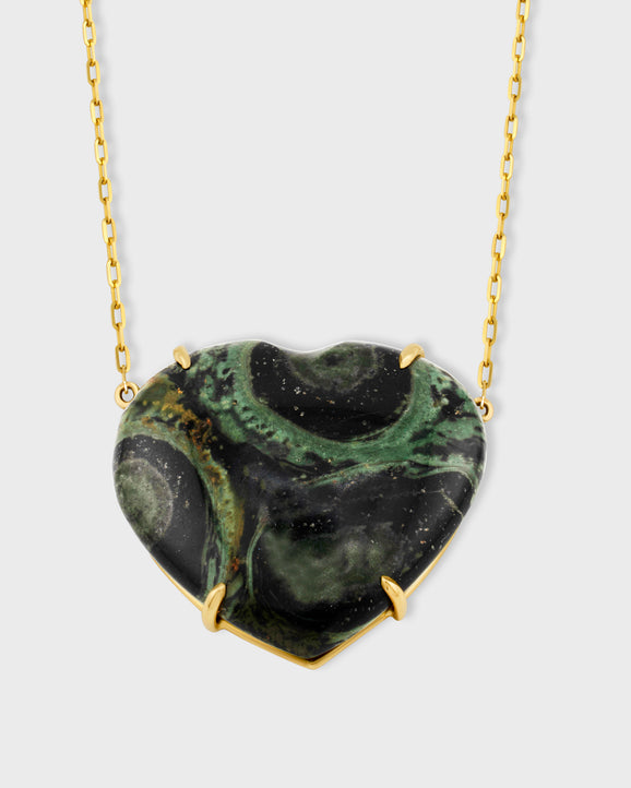 Love Feldspar Jumbo Heart Necklace
