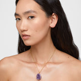 Dream Catcher Amethyst Cluster Necklace