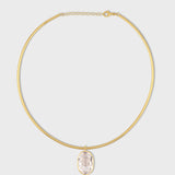 Jumbo Crystal Quartz Gemstone Collar