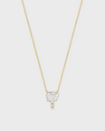 Chakra White Sapphire Diamond Necklace