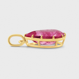 Aura Horizon Pink Tourmaline Gemstone Necklace