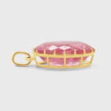 Aura Horizon Peach Tourmaline Gemstone Necklace