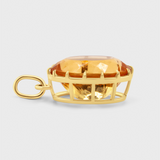 Aura Horizon Citrine Gemstone Necklace