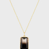 Aura Horizon Phantom Citrine Smoky Necklace