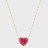 Love Pink Tourmaline Diamond Halo Necklace