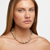 Nevada Kingman Spiny Turquoise Rondelle Necklace