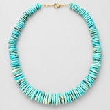 Nevada Jumbo Turquoise Heishi Necklace