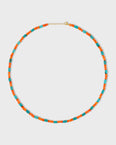 Nevada Turquoise And Orange Opal Necklace