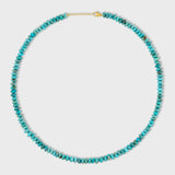 Nevada Kingman Turquoise Rondelle Necklace