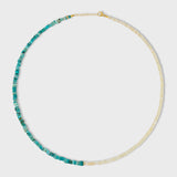 Turquoise Heishi & Ethiopian Opal Union Necklace