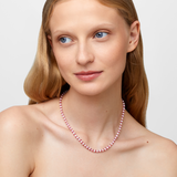 Ocean Connection Pearl and Pink Sapphire Necklace