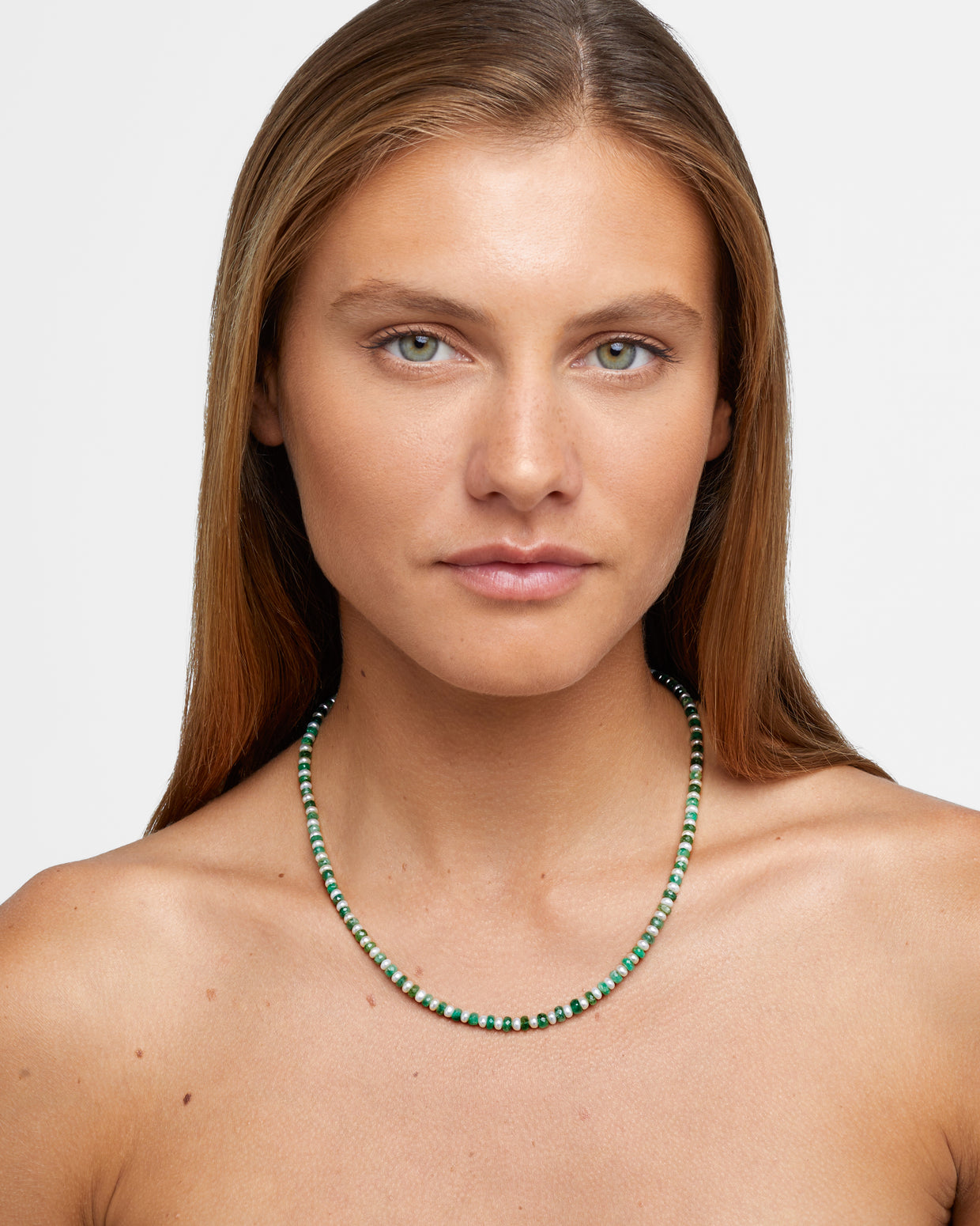 Ocean Connection Emerald & Pearl Necklace
