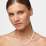 Ocean Jade Round Pearl Union Necklace