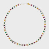 Ocean Connection Jumbo Rainbow Sapphire Pearl Necklace