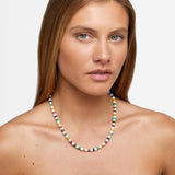 Ocean Connection Jumbo Rainbow Sapphire Pearl Necklace