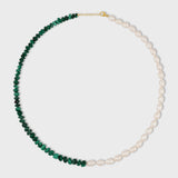 Ocean Union Malachite Pearl Necklace