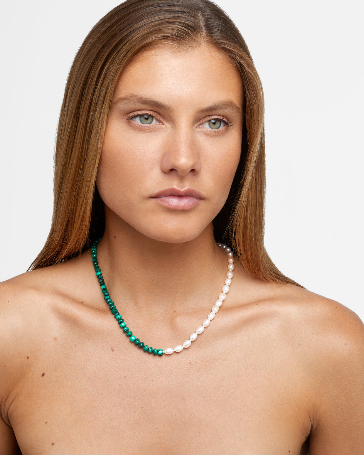 Ocean Union Malachite Pearl Necklace