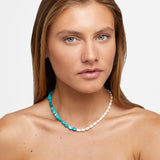 Ocean Union Turquoise Vertical Pearl Necklace