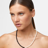 Union Spinel Vertical Pearl Necklace