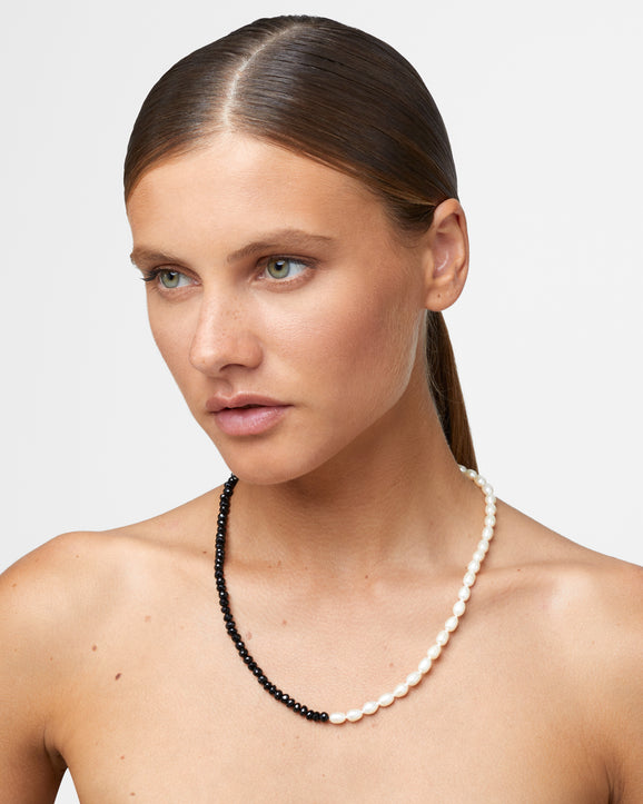 Ocean Union Spinel Vertical Pearl Necklace