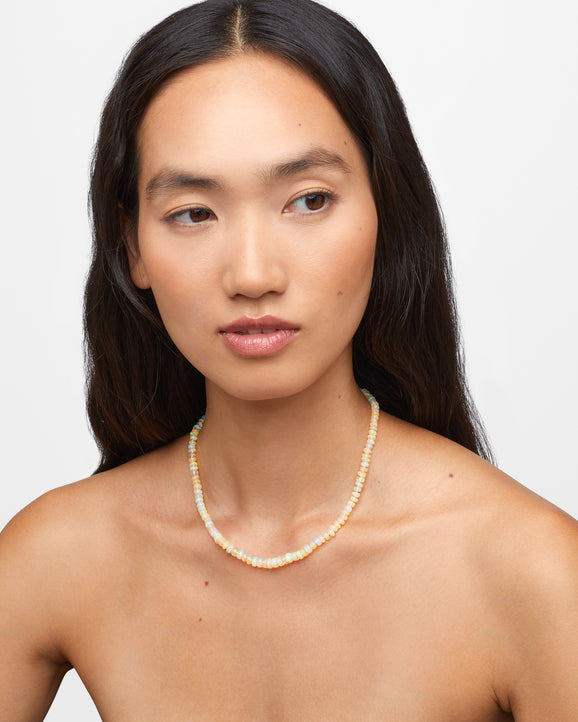 Soleil Graduated Opal Single Strand Necklace