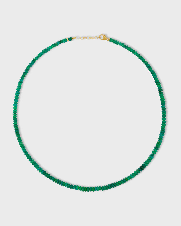 Soleil Mini Emerald Opal Necklace