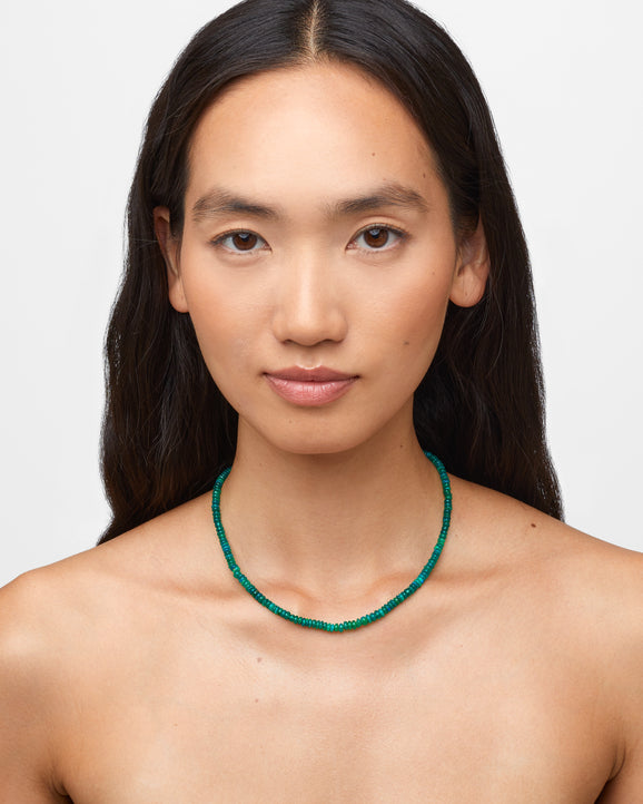 Soleil Mini Emerald Opal Necklace