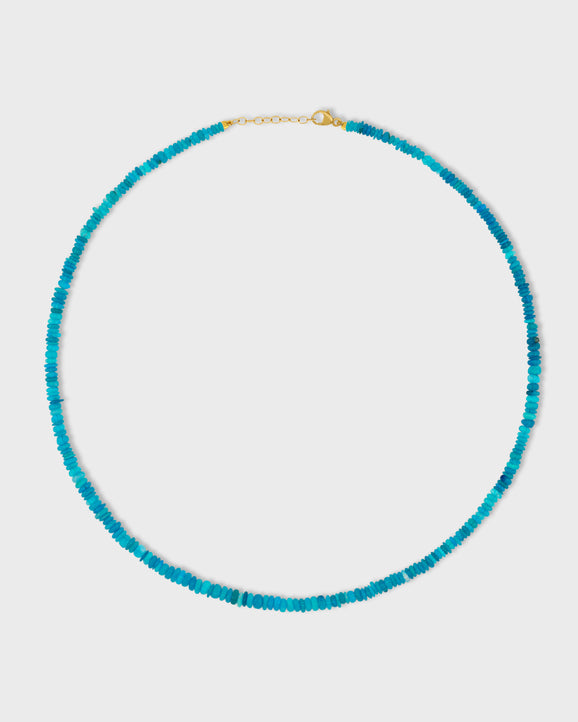 Soleil Mini Light Blue Opal Necklace