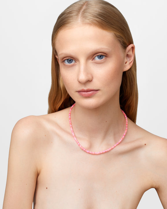 Soleil Mini Pink Opal Necklace