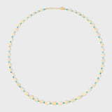 Soleil Opal Turquoise Teardrop Necklace