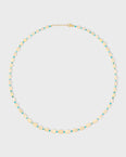 Soleil Opal Turquoise Teardrop Necklace