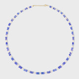 Soleil Violet White Opal Stripe Necklace