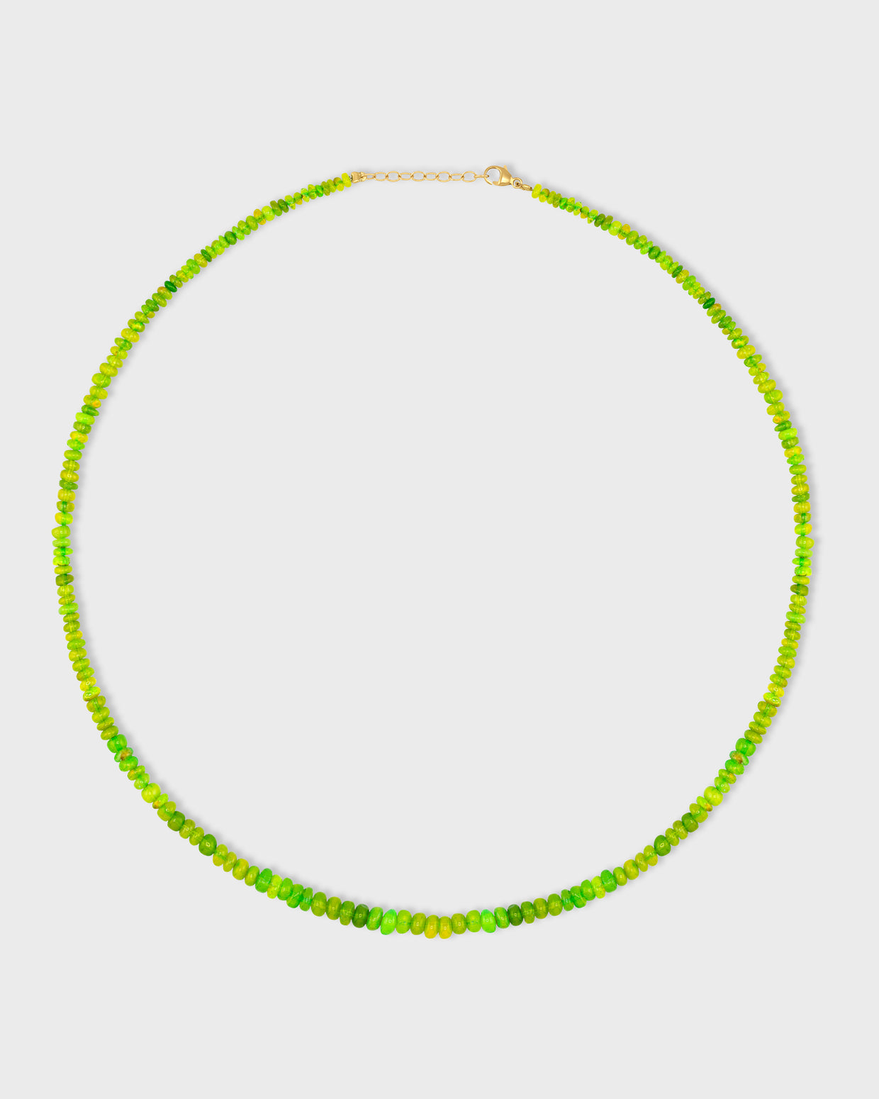 Soleil Canary Green Opal Necklace