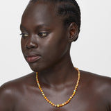 Soleil Caramel Opal Sphere Necklace