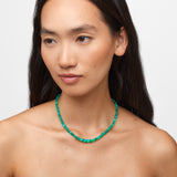 Soleil Green Faceted Large Opal Necklace