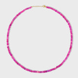 Soleil Fuchsia Faceted Large Opal Necklace