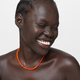 Soleil Orange Faceted Opal Necklace
