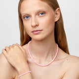 Soleil Pink Faceted Opal Necklace